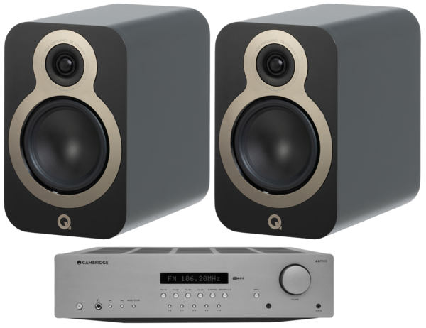 Pachete PROMO STEREO  Q Acoustics, Pachet PROMO Q Acoustics 3020c + Cambridge Audio AXR100, avstore.ro