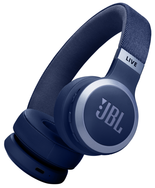 Casti  JBL, cu Active Noise cancelling, cu True Wireless, Casti JBL Live 670NC Albastru Resigilat, avstore.ro