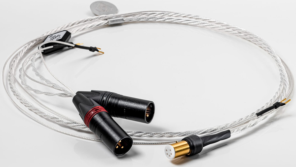 Cabluri audio  Crystal Cable, Cablu Crystal Cable Micro2 Diamond Phono with ground wire TAC-5/XLR, avstore.ro