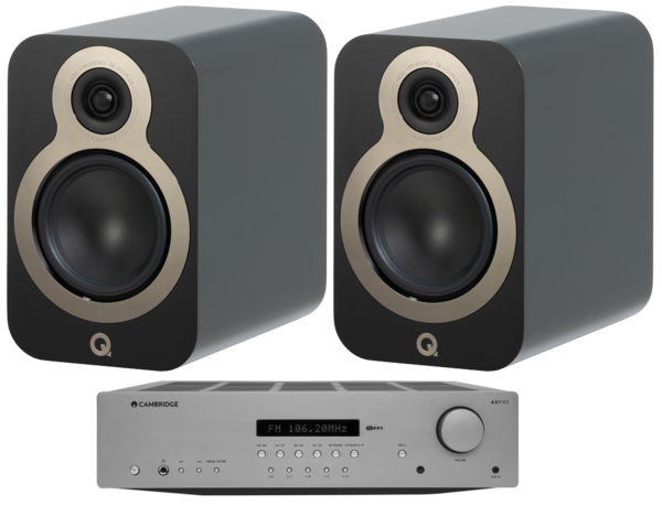 Pachete PROMO STEREO  Q Acoustics, Pachet PROMO Q Acoustics 3030c + Cambridge Audio AXR100, avstore.ro