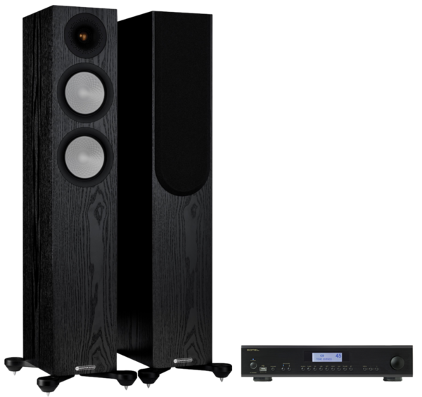 Pachete PROMO STEREO  Monitor Audio, Pachet PROMO Monitor Audio Silver 200 (7G) + Rotel A-14 MK II, avstore.ro