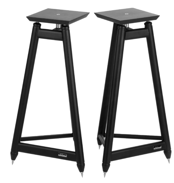 Standuri boxe, Solidsteel SS Series Vintage Hi-Fi Speaker Stands Black, avstore.ro
