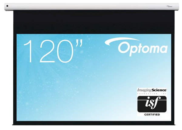 Ecrane de proiectie la AVstore.ro, Ecran proiectie Optoma Ecran electric, 16:9, panza Matte White, telecomanda , avstore.ro