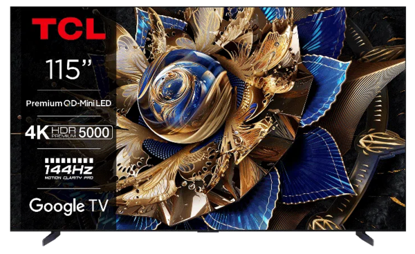 Televizoare  TCL, TV TCL Mini LED 115X955 Max, 291 cm, Smart Google TV, 4k Ultra HD, 100 Hz, Clasa G, avstore.ro
