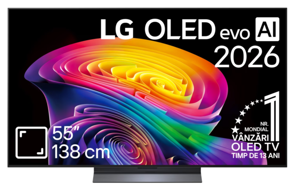 Televizoare  Tehnologie: OLED, Generatie (an de lansare): 2026, TV LG OLED55C62LA, avstore.ro