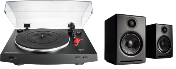 Pick-up, Pickup Audio-Technica AT-LP3 + boxe active Audioengine A2+ Wireless, avstore.ro