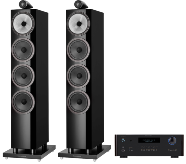 Pachete PROMO STEREO  Bowers & Wilkins, Pachet PROMO Bowers & Wilkins 702 S3 + Rotel RA-1592 MK II, avstore.ro