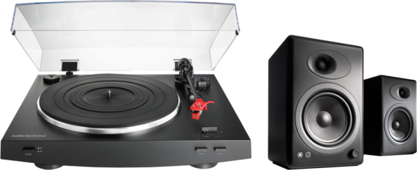 Pick-up  Audio-Technica, Pickup Audio-Technica AT-LP3 + boxe amplificate Audioengine A5+, avstore.ro