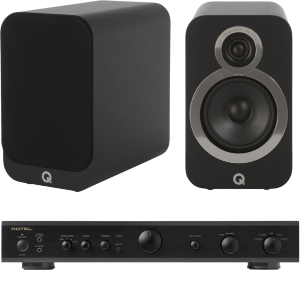 Pachete PROMO STEREO, Pachet PROMO Q Acoustics 3020i + Rotel A-10, avstore.ro