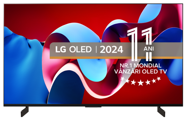 Televizoare  LG, Tehnologie: OLED, Rezolutie: 4K UltraHD, TV LG OLED42C41LA, avstore.ro