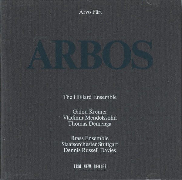 Muzica CD CD ECM Records Arvo Part: ArbosCD ECM Records Arvo Part: Arbos