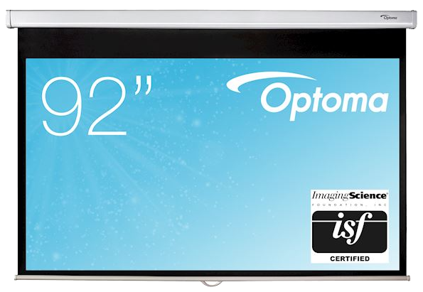 Ecrane de proiectie  Optoma, Latime: pana la 2m, Ecran proiectie Optoma Ecran manual, 16:9, panza Matte White, avstore.ro