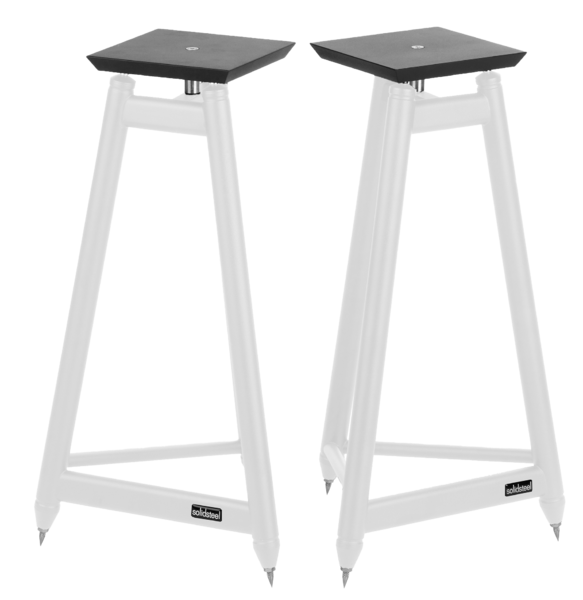 Standuri boxe  Solidsteel, Solidsteel SS Series Vintage Hi-Fi Speaker Stands White, avstore.ro