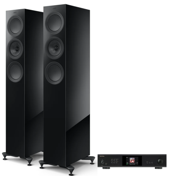 Pachete PROMO STEREO  KEF, Pachet PROMO KEF R5 Meta + Rotel S-14, avstore.ro