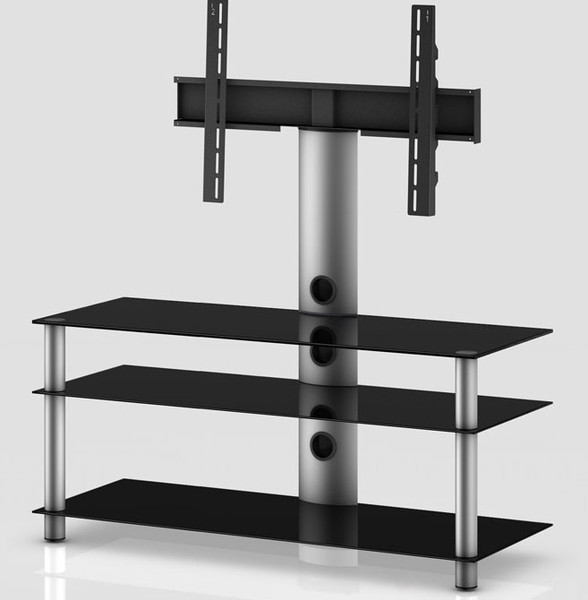 Standuri TV  Latime stand TV: intre 90cm si 120cm, Greutate suportata: peste 60 kg,  Comoda cu suport TV  NEO - 1103-B-SLV, avstore.ro