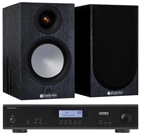 Pachete PROMO STEREO  Monitor Audio, Pachet PROMO Monitor Audio Silver 50 (7G) + Rotel A-11 Tribute, avstore.ro