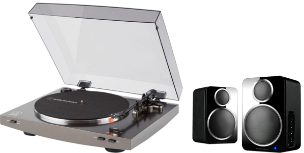 Pick-up  Audio-Technica, Pickup Audio-Technica AT-LP2X + boxe active Wharfedale DS-2, avstore.ro