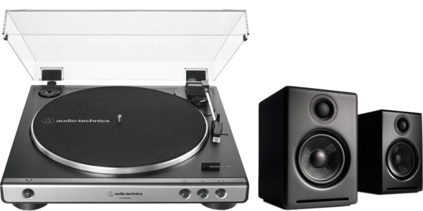 Pick-up  Audio-Technica, Pickup Audio-Technica AT-LP60XUSB + boxe active Audioengine A2+ Wireless, avstore.ro