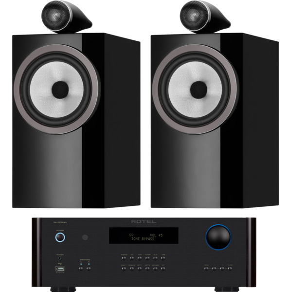Pachete PROMO STEREO  Bowers & Wilkins, Pachet PROMO Bowers & Wilkins 705 S3 + Rotel RA-1572 MKII, avstore.ro