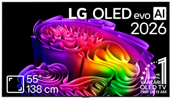 Televizoare  LG, Generatie (an de lansare): 2026, TV LG OLED55G62LW, avstore.ro