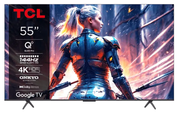 Televizoare  Tehnologie: QLED, Diagonala: 55'' (140cm) - 60'' (152cm), TV TCL QLED 55T8B, avstore.ro