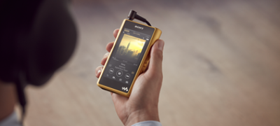 Imagine cu Dispozitiv Walkman® premium cu sunet de înaltă rezoluție