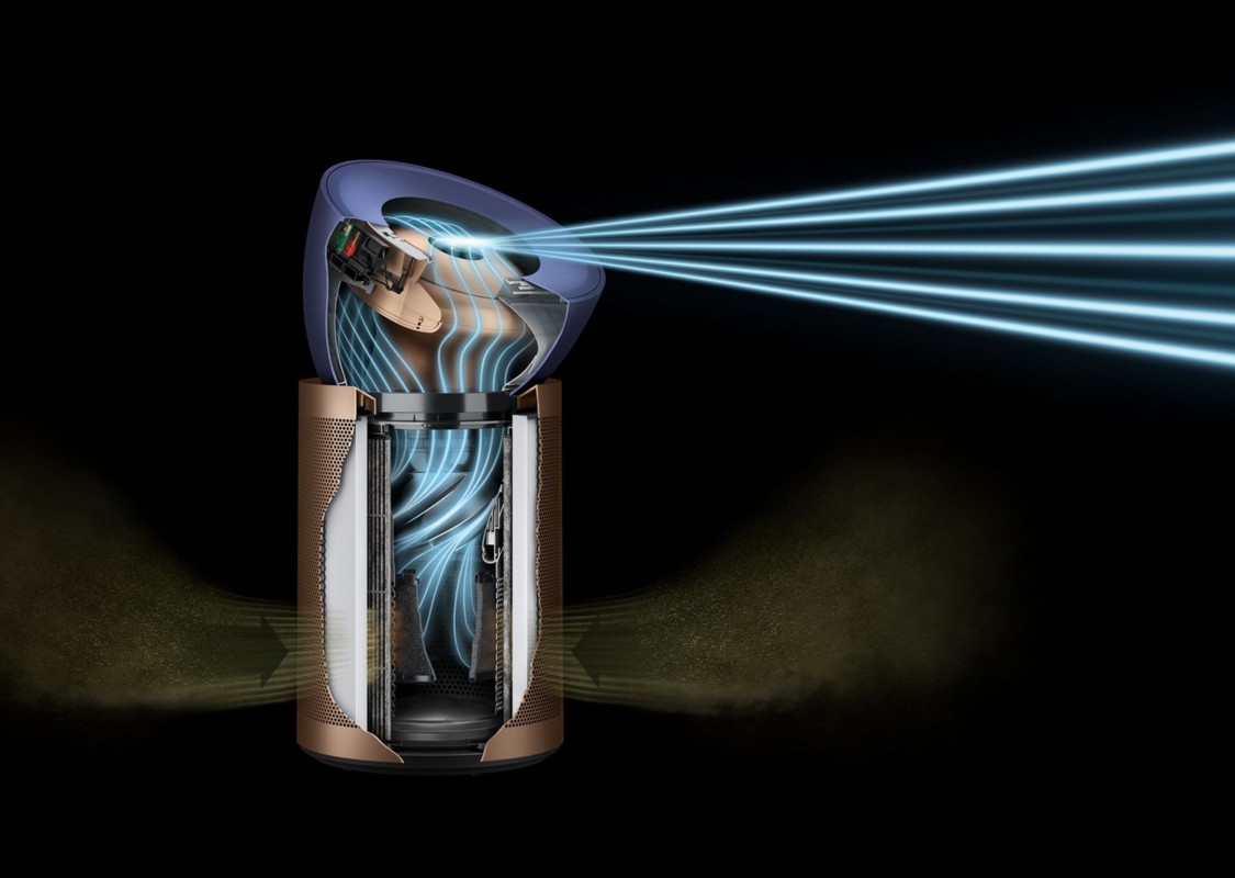  Purificator si ventilator Dyson BP04 Purifier Big+Quiet Formaldehyde, Blue/Gold