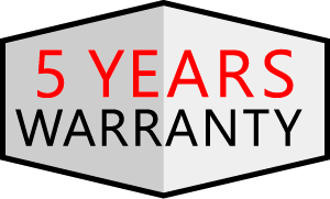 5 year warranty