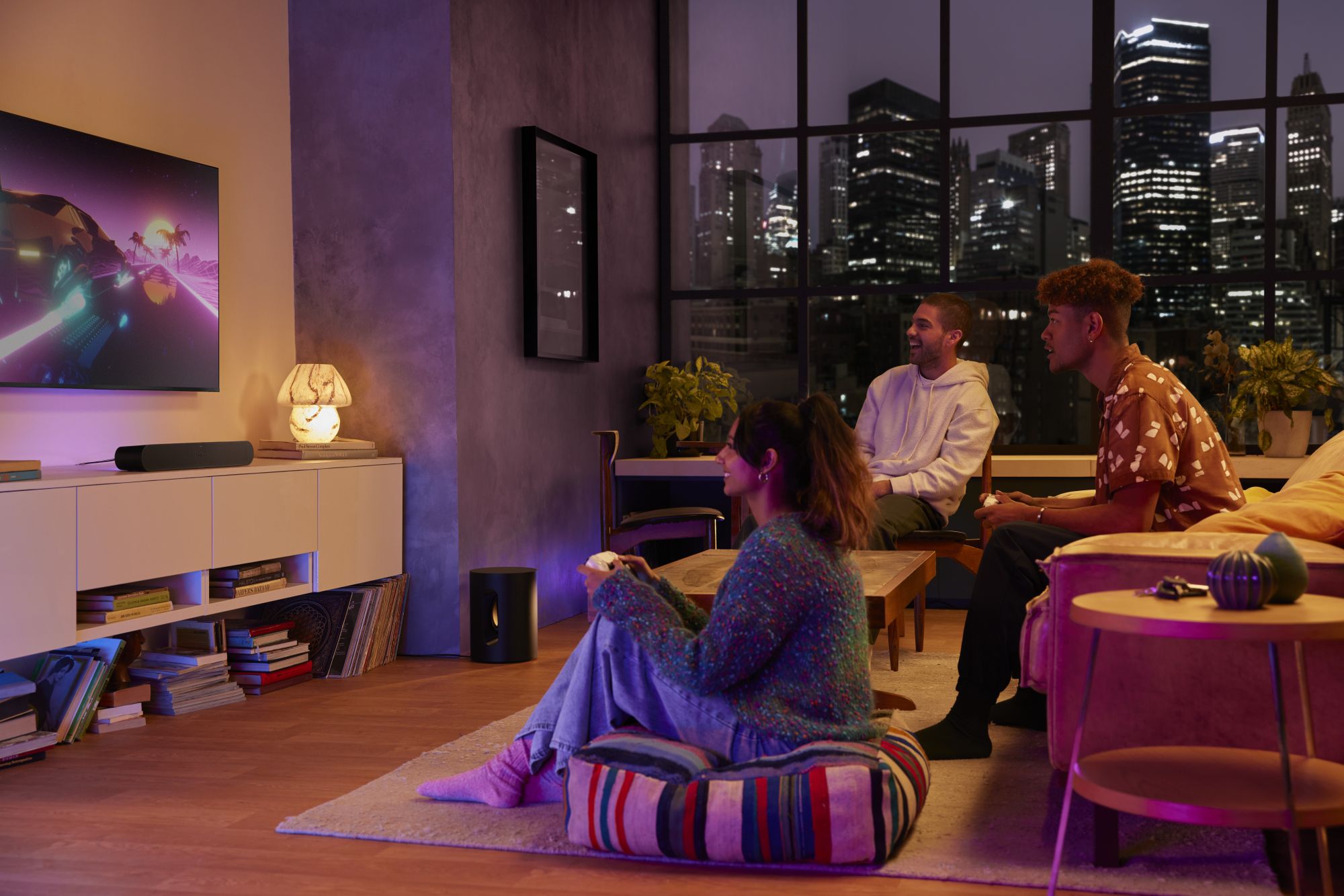Sonos Home Cinema pentru gaming cu Beam, Era 100 SL si Sub Mini
