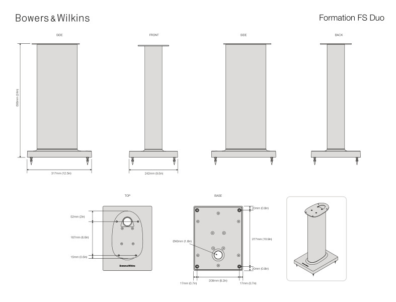 Formation FS Duo Drawing - PDF and DWG