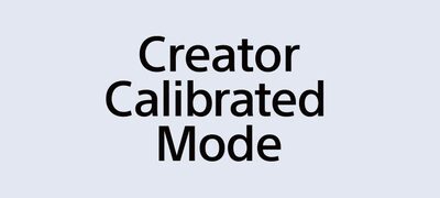 Siglă pentru Creator Calibrated Mode