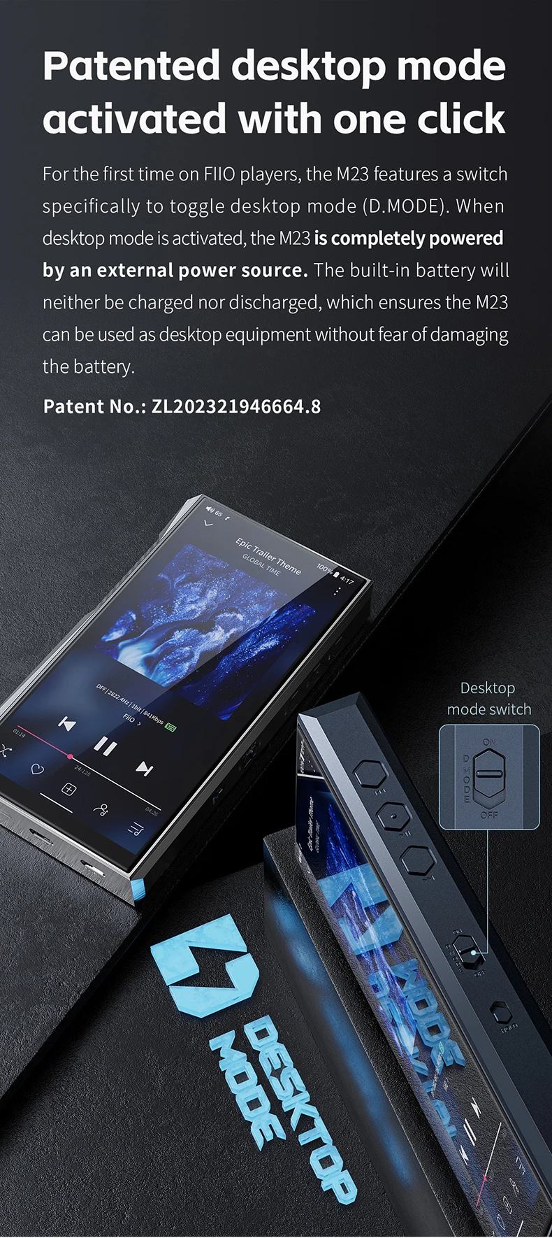 Fiio M23 Deep Blue la AVstore.ro