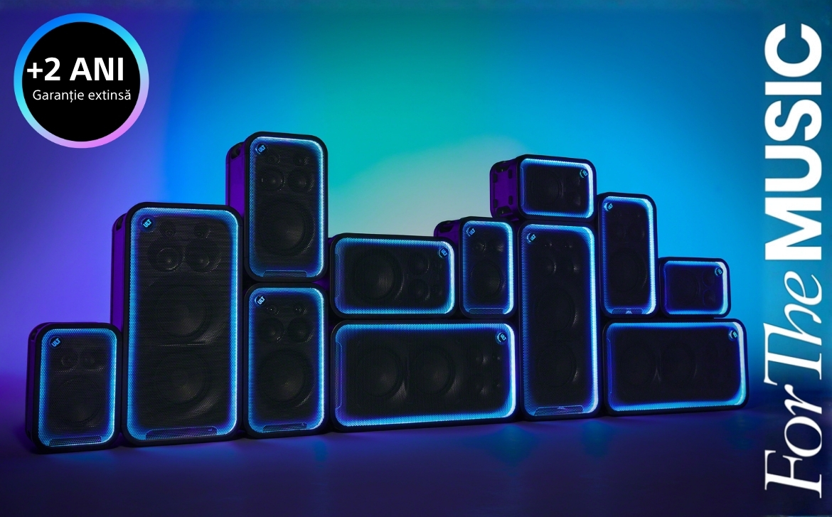 Campanie Sony 2 ani extragaranție – boxe și sisteme audio ULT