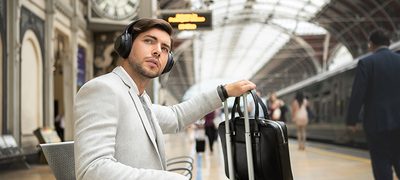 Imagine cu CĂȘTI WIRELESS CU ANULARE DIGITALĂ A ZGOMOTULUI WH-1000XM3