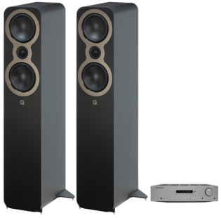 Q Acoustics 3050c + Cambridge Audio AXR100 Oak
