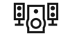 Bass module and speakers icon