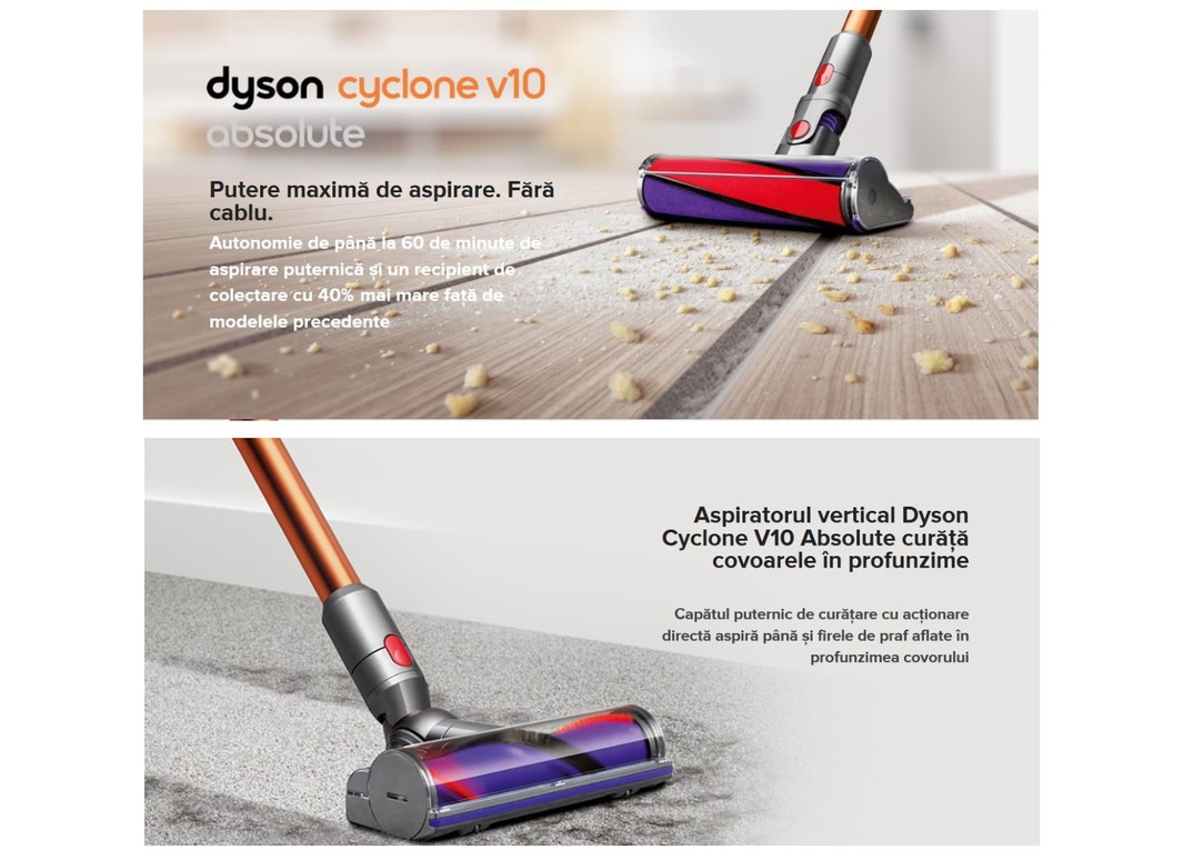 Aspirator Dyson V10 Absolute la AVstore.ro