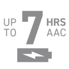 Up to 21 hours total battery life