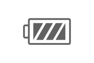 Pictogramă pentru simbolul unei baterii încărcate complet.