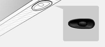 Imagine arătând detalii despre amplasarea boxei X-Balanced Speaker™
