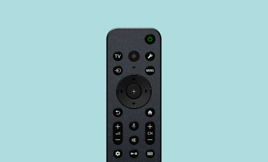 Partea de sus a telecomenzii