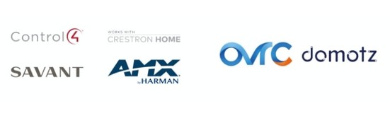 Control 4, Creston Home, Savant, AMX Harman, Domotoz logo