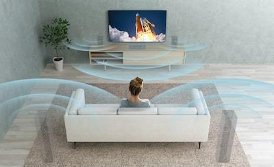 S-Force Front Surround reproduce un sistem de boxe surround multidimensionale