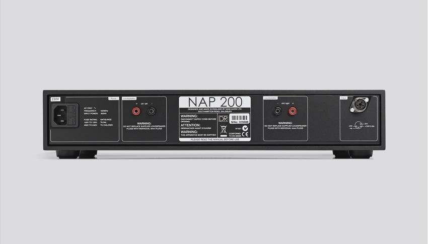 NAP 200 Power Amplifier - Rear View